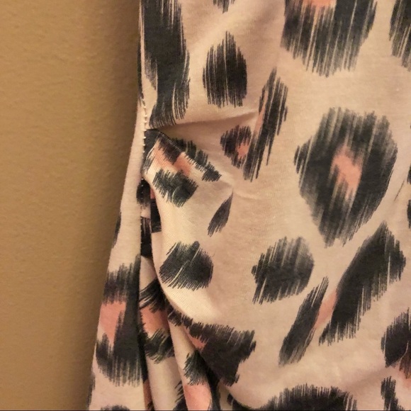 Kardashian Kollection Asymmetrical One Shoulder Leopard Cheetah Dress Pink Small - Picture 4 of 6